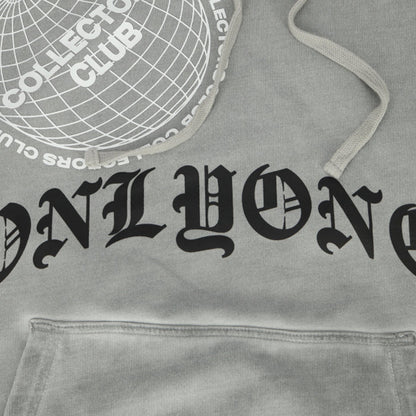 Collectors Club Globe Washed Pullover Hoodie