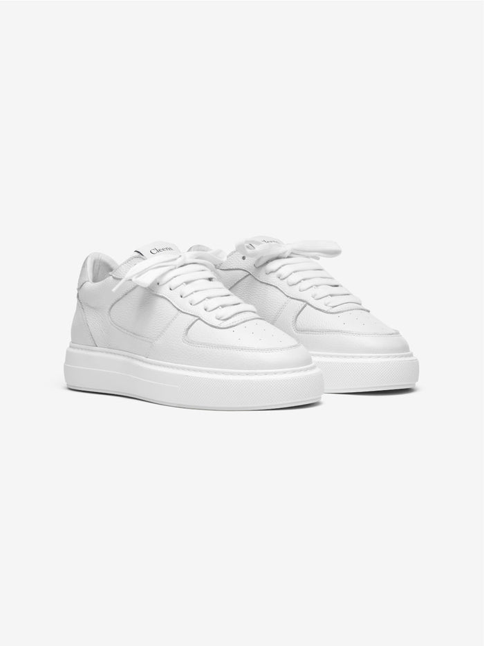 Court Trainer White Tumbled leather