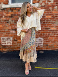 Cream Flowy Top