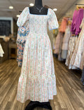Creme Floral Multi Dress