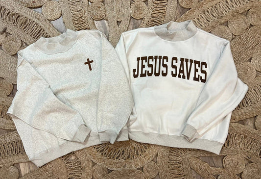 Cross & Jesus Sweatshirt