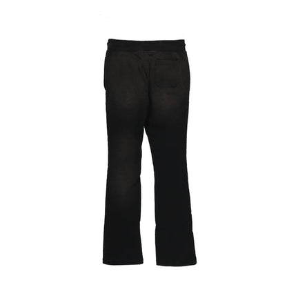 Cut And Sewn Distressed Sweatpant black