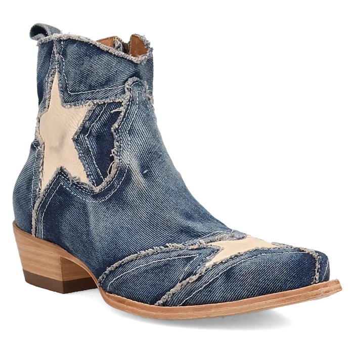 Dan Post Stardust - Women's Denim Cowgirl Booties