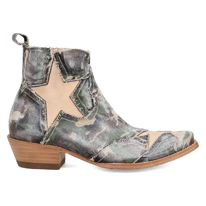 Dan Post Stardust - Women's Denim Cowgirl Booties