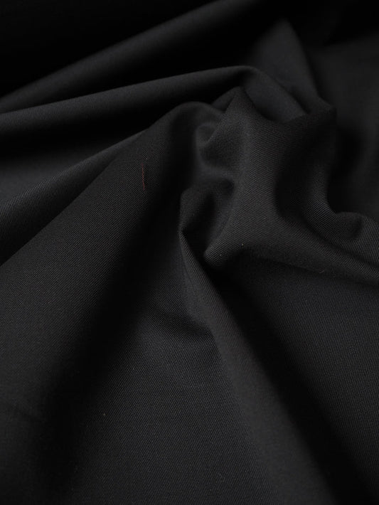 Dark Navy Stretch Wool Twill