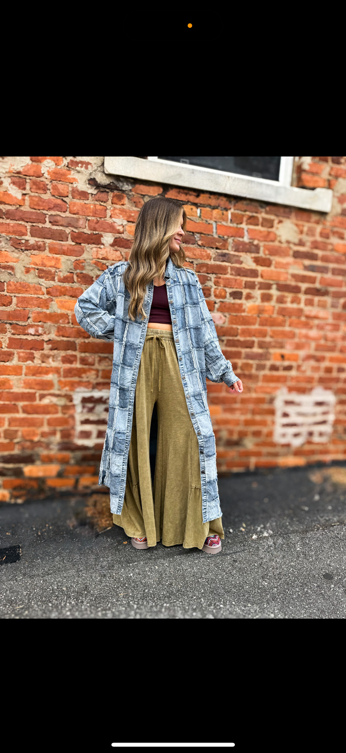 Denim Patch Tencel Dress