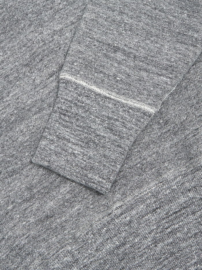 Denime By Warehouse loopwheel Needle Raglan Sweatshirt Dark Heather Grey cuff