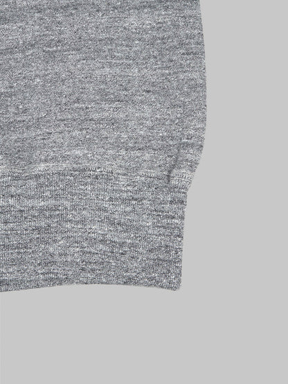Denime By Warehouse loopwheel Needle Raglan Sweatshirt Dark Heather Grey  hem