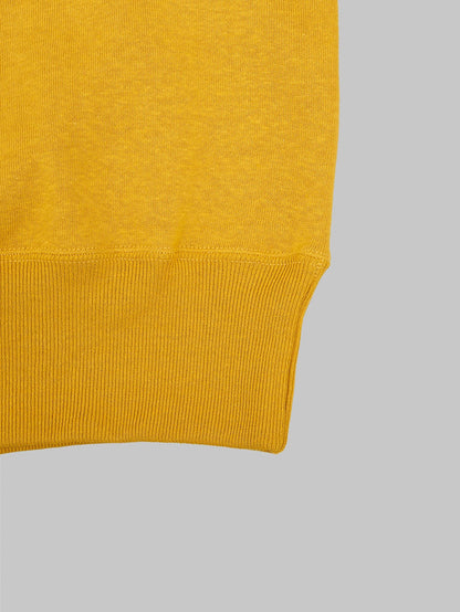 Denime By Warehouse loopwheel Needle Raglan Sweatshirt Dark Heather yellow  hem