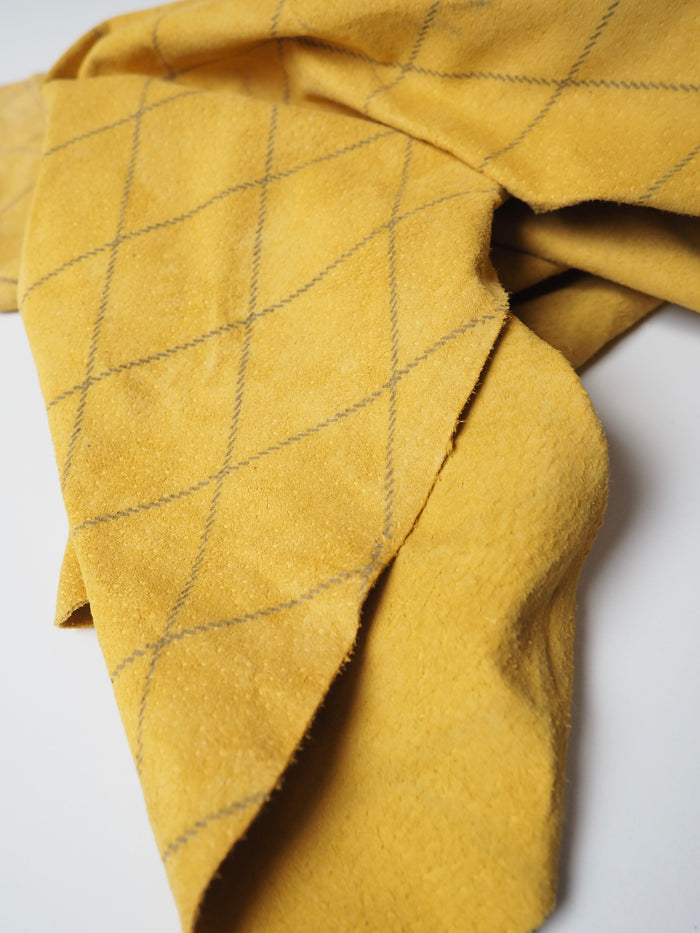 Diamond Yellow Lambskin Suede