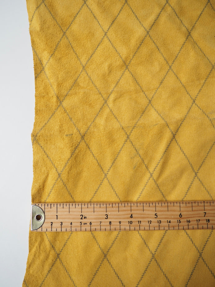 Diamond Yellow Lambskin Suede