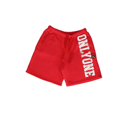 Distressed Printed Short