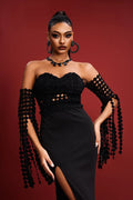 Diva Black Statement Maxi Dress