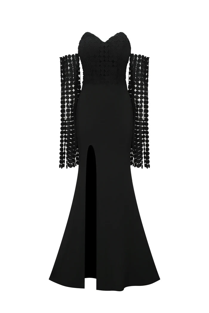 Diva Black Statement Maxi Dress