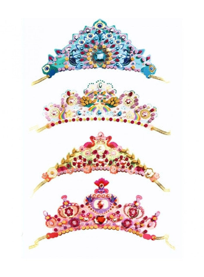 Djeco Toy Djeco Do It Yourself Mosaic Tiaras - Like a Princess - Trotters Childrenswear