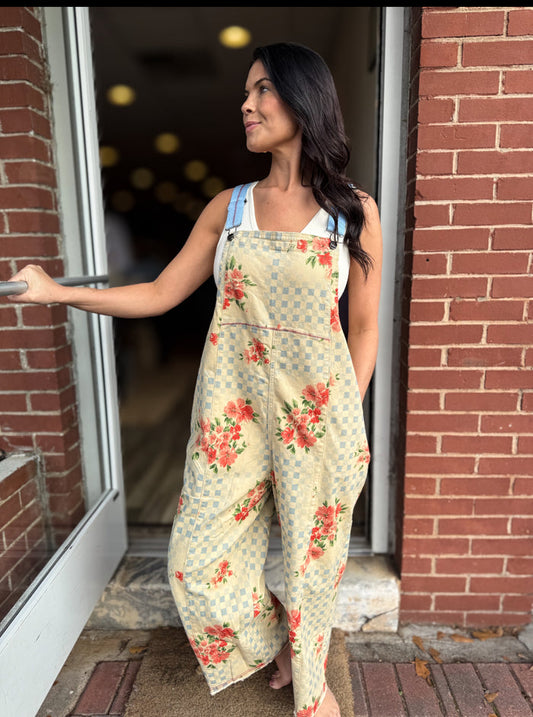 Dusty Khaki Overalls
