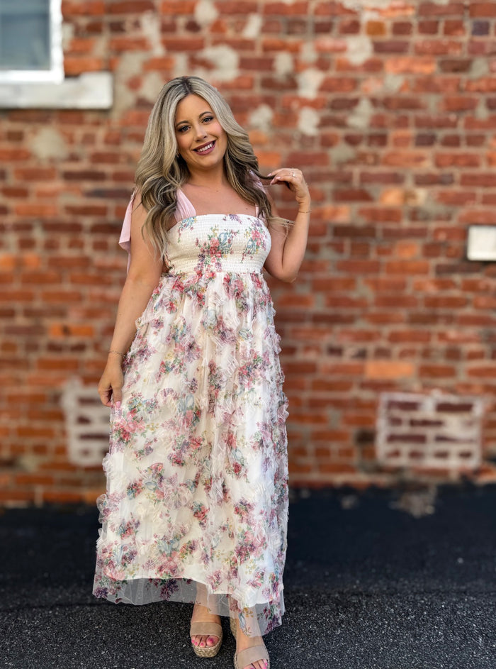 Dusty Rose Smock Dress