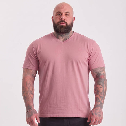 Dusty Rose V-Neck T-Shirt