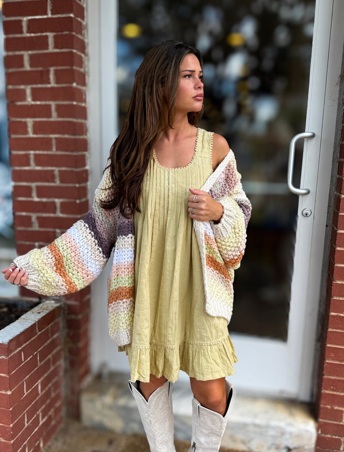 Ecru Cardigan Sweater