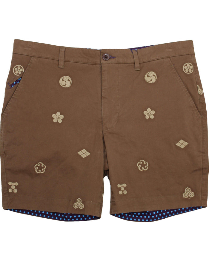Edward Crest Earth Shorts