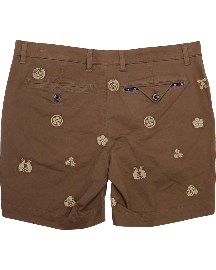 Edward Crest Earth Shorts