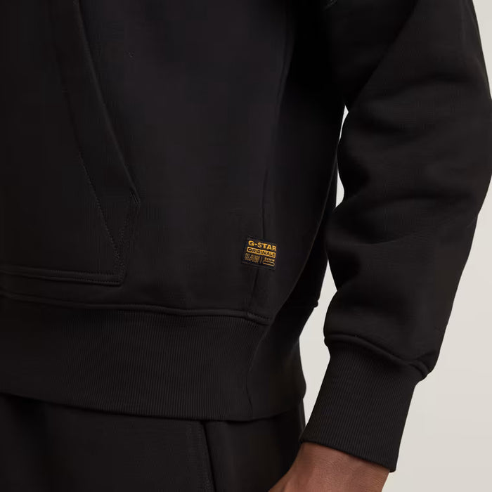 Embro Print Loose Pullover Hoodie