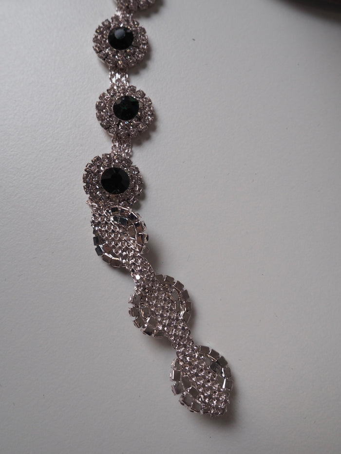 Emerald Diamanté Cluster Trim - 15mm