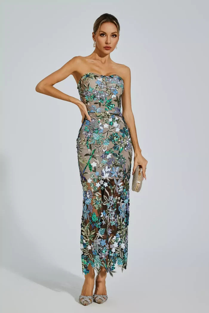 Estella Floral Midi Dress