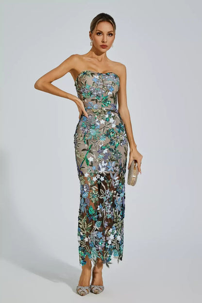 Estella Floral Midi Dress