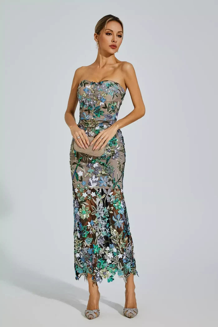 Estella Floral Midi Dress