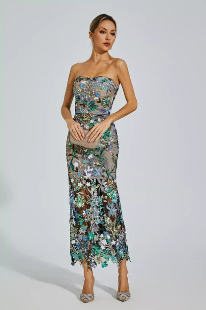 Estella Floral Midi Dress