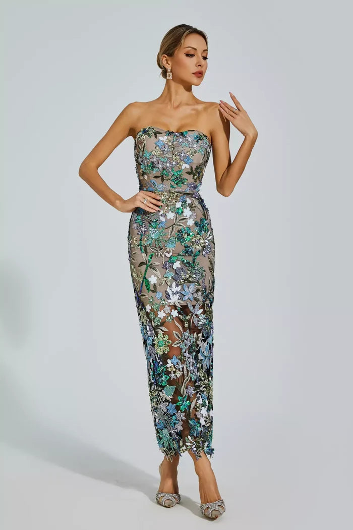 Estella Floral Midi Dress