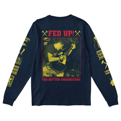 judge Fed Up -  Navy Long Sleeve back