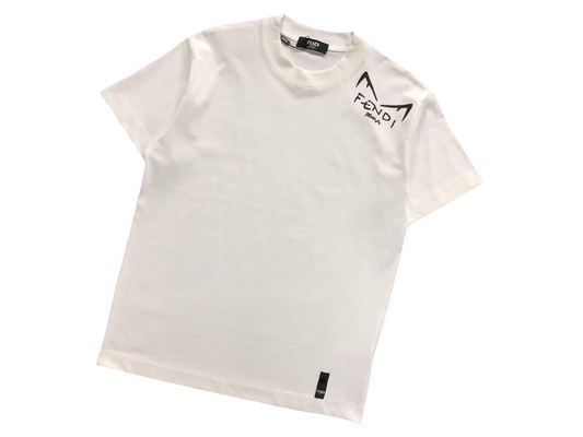 Fendi Lateral Eyes Tee White