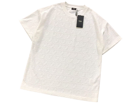 Fendi Waffle Tee White