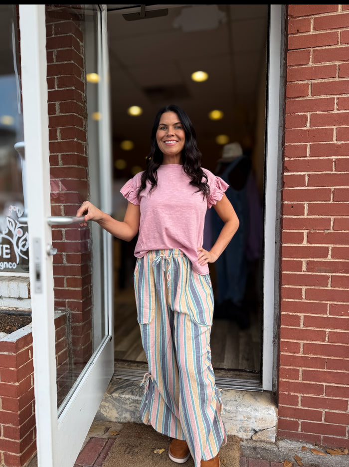 Flamingo Pink Top