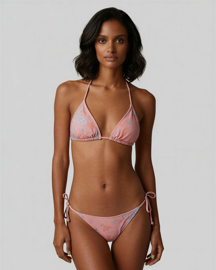 FLAVIA PAISLEY EXPLOSION CORAL WOMENS BIKINI TOP