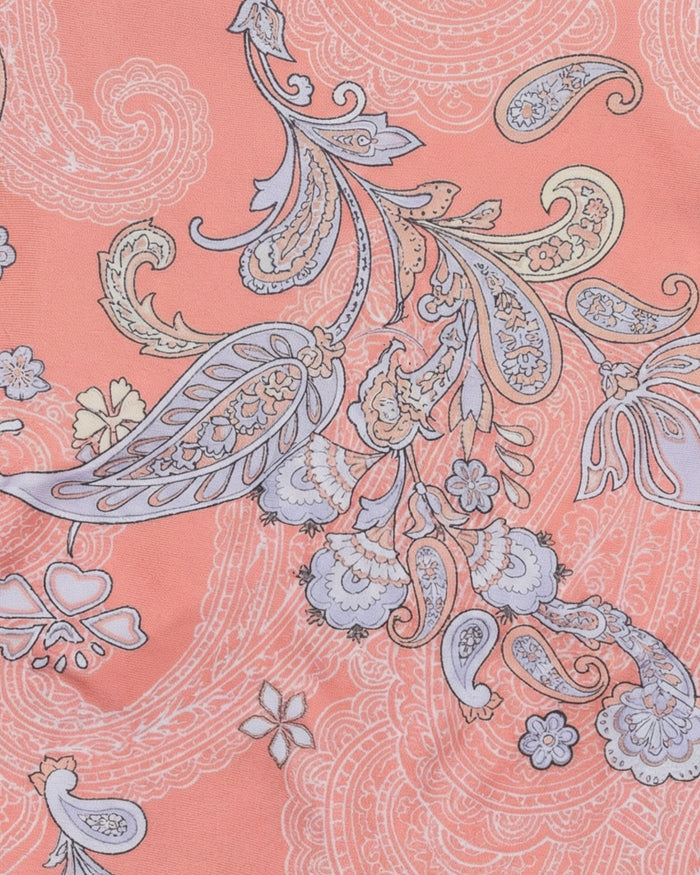 FLAVIA PAISLEY EXPLOSION CORAL WOMENS BIKINI TOP
