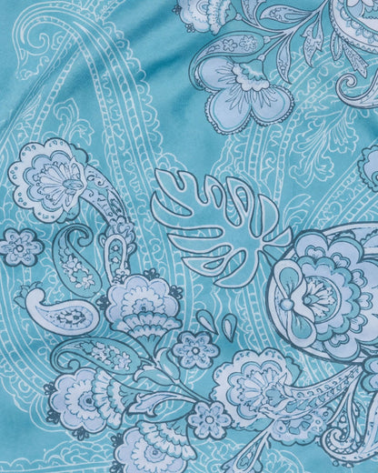 FLAVIA PAISLEY EXPLOSION TEAL WOMENS BIKINI TOP