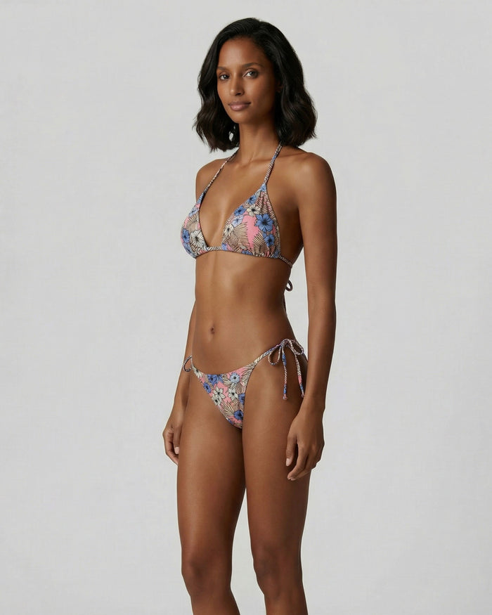 FLAVIA TROPICAL MIX CORAL WOMENS BIKINI TOP