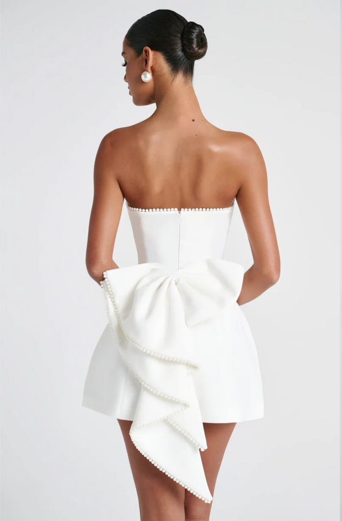 Francesca Pearl Strapless Sexy Mini Dress
