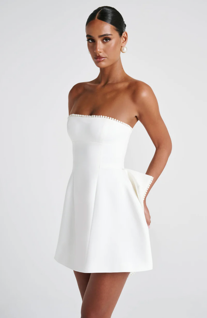 Francesca Pearl Strapless Sexy Mini Dress
