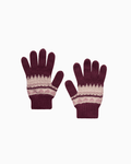 Chelsea Clothing Company Gloves Frankie Gloves in Claret Fair Isle