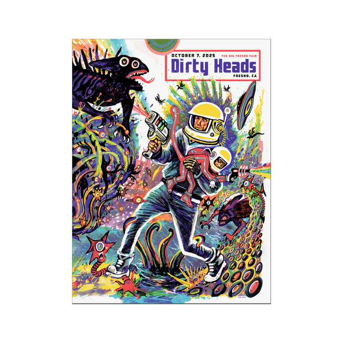 Fresno, CA 10/7/25 Poster by Zeb Love (Foil)