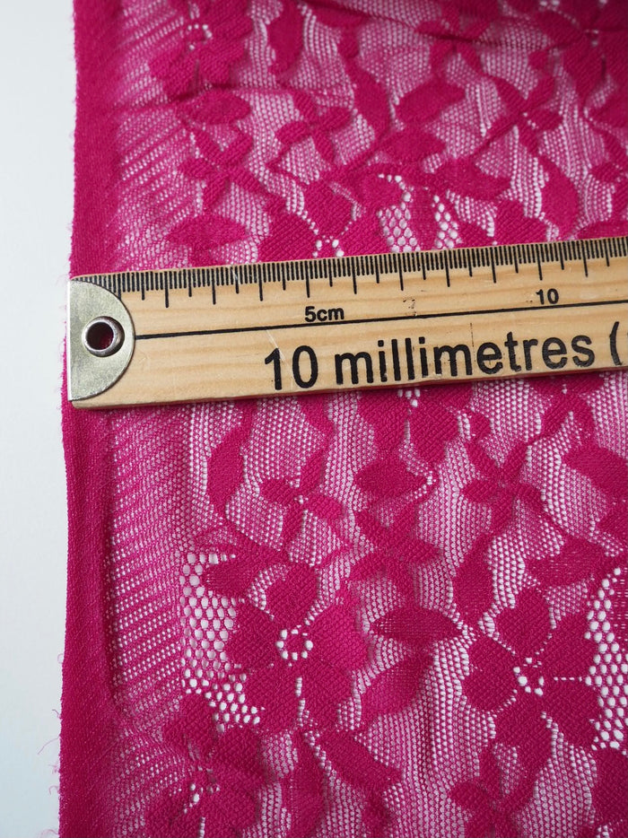 Fuchsia Forget-me-Not Stretch Lace
