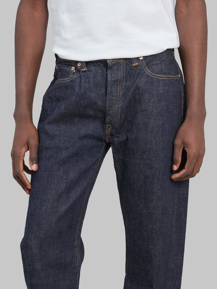 fullcount 0105 wide selvedge denim waist