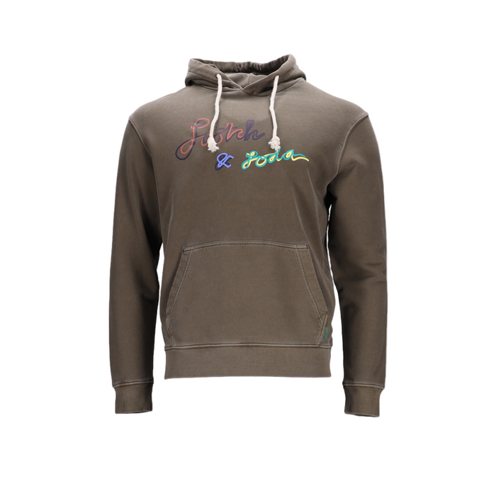 Garment Dye Logo Pullover Hoodie