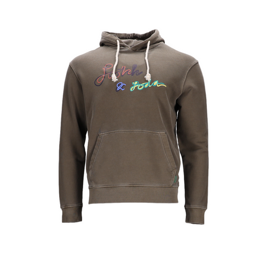 Garment Dye Logo Pullover Hoodie