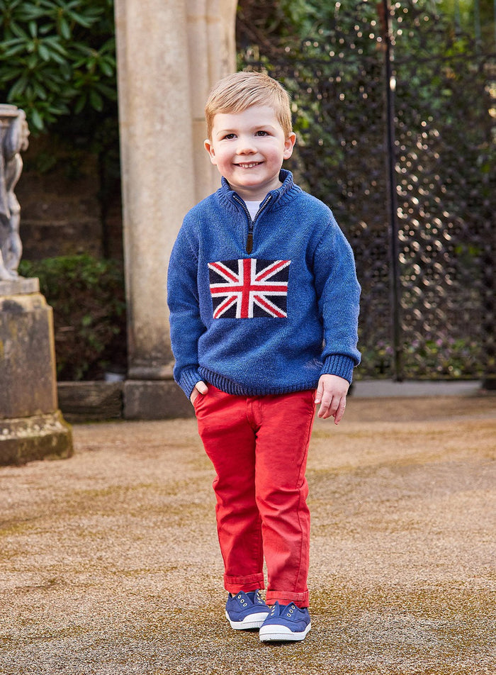 Thomas Brown Jumper George Half-Zip Jumper