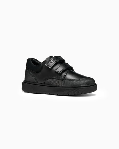 Geox School Shoes Geox Riddock Boys School Shoes in Black
